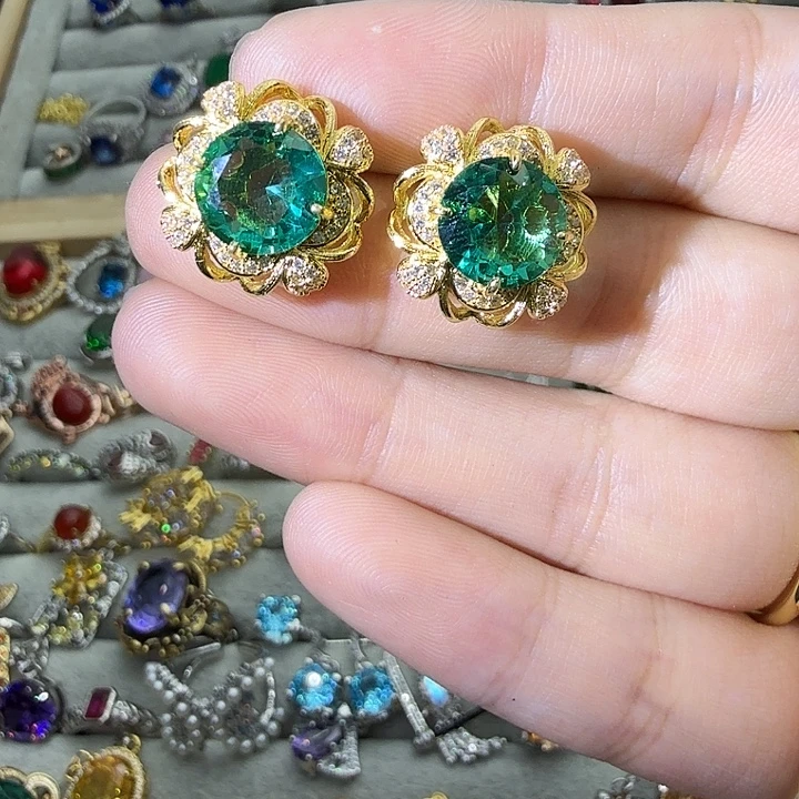 水晶戒指银S925镶嵌