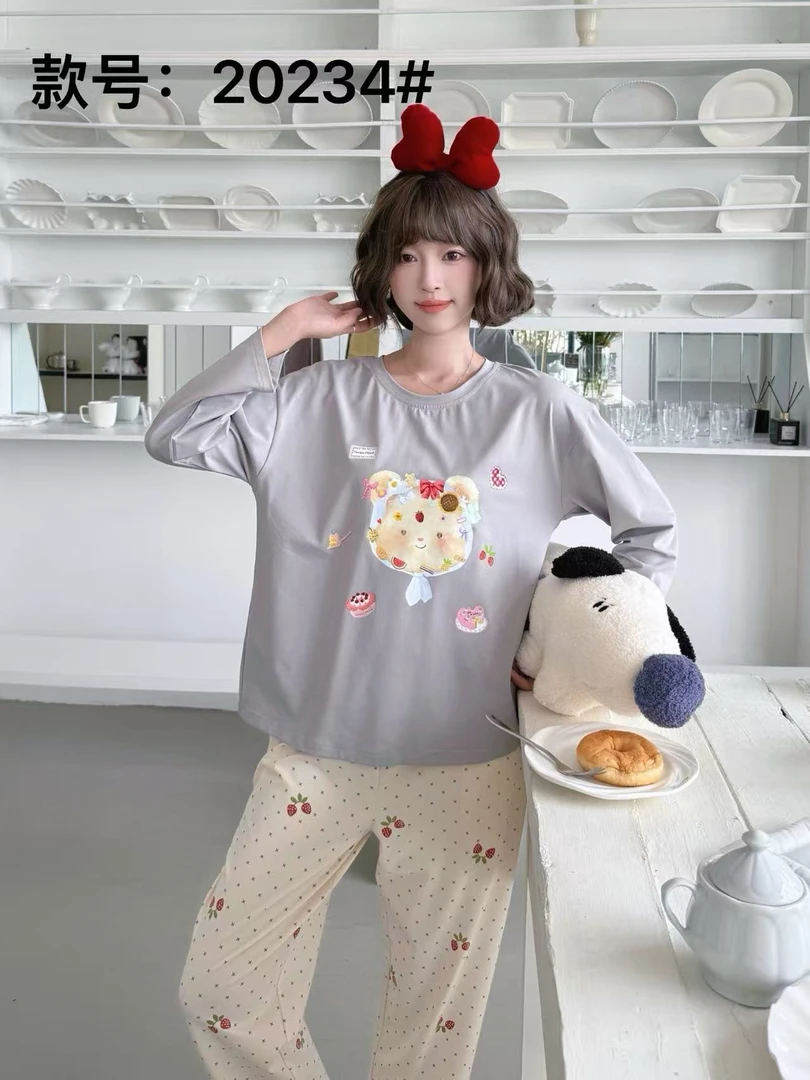 琼尚-秋季新款长袖睡衣