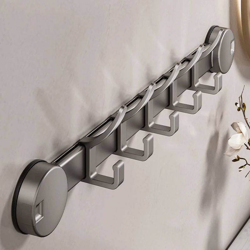 卫生间墙上挂衣钩浴室玄关门后免打孔收纳挂架洗手间强力吸盘粘钩