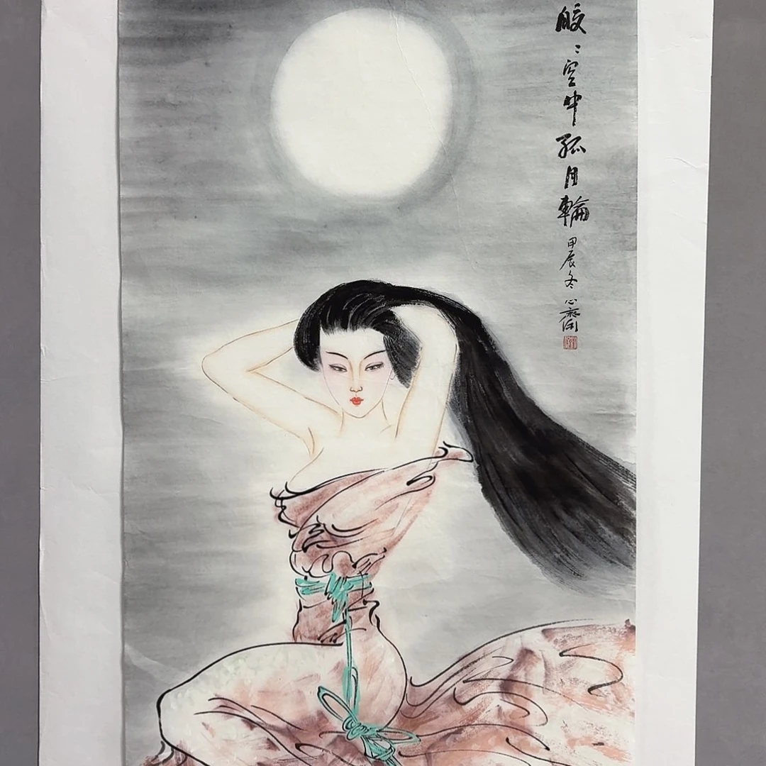 国画亲笔手绘放心去藏