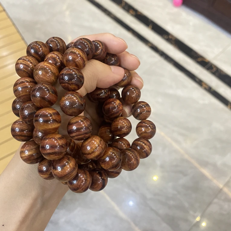 虎皮纹山水纹高油密男女款手串收藏级文玩
