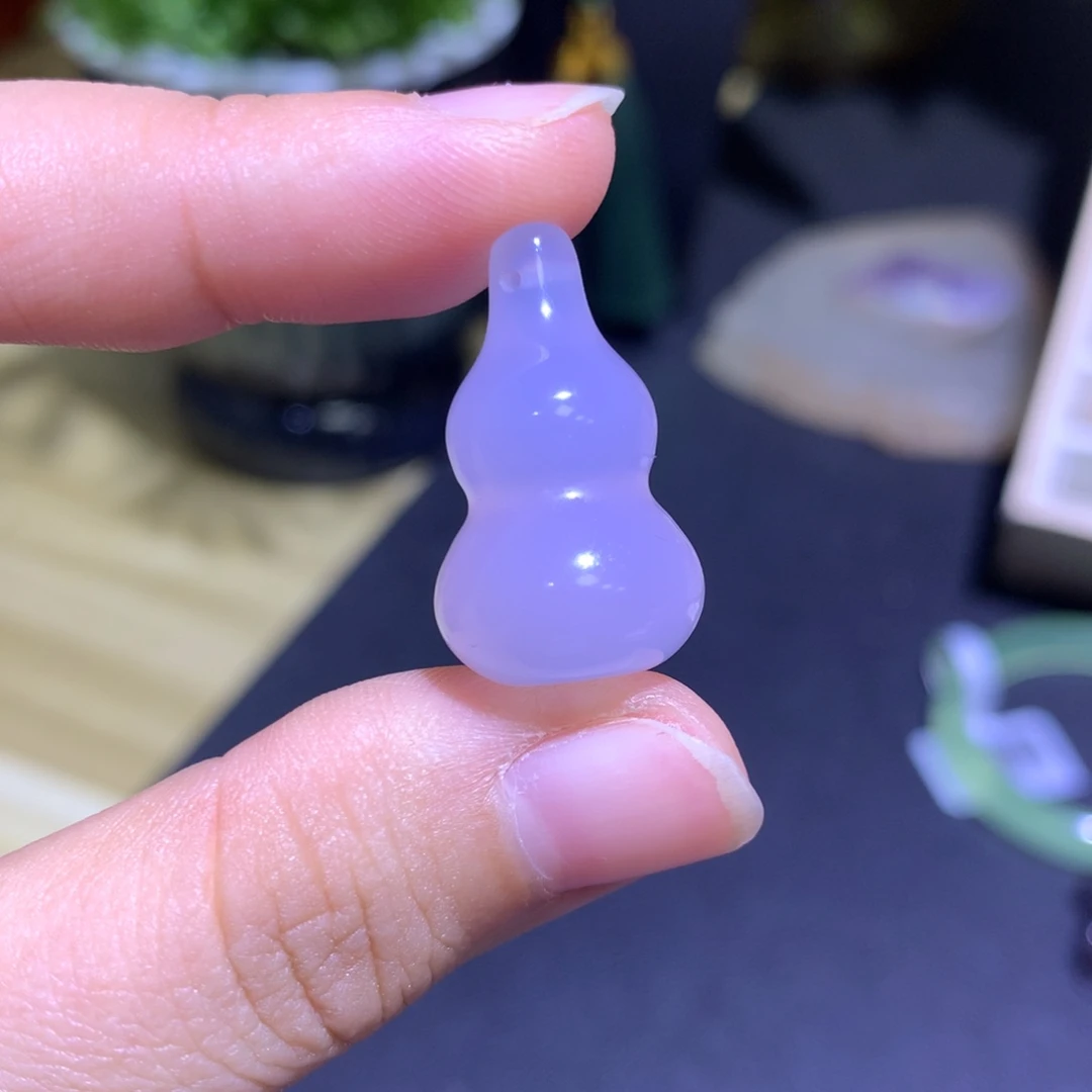 玛瑙/玉髓未镶嵌手镯冰紫葫芦