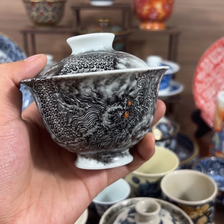 霖***威景德镇手工手绘陶瓷