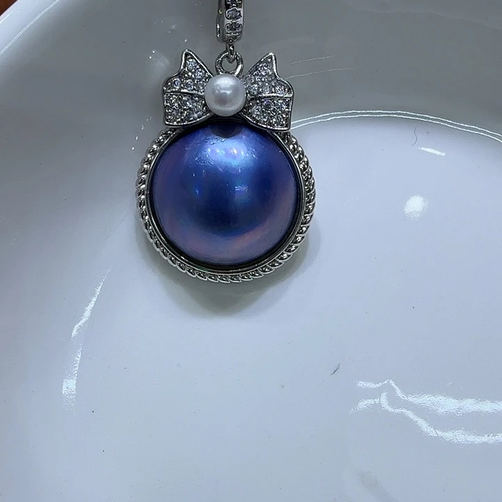 颈饰拼合珍珠（马贝珠）合金