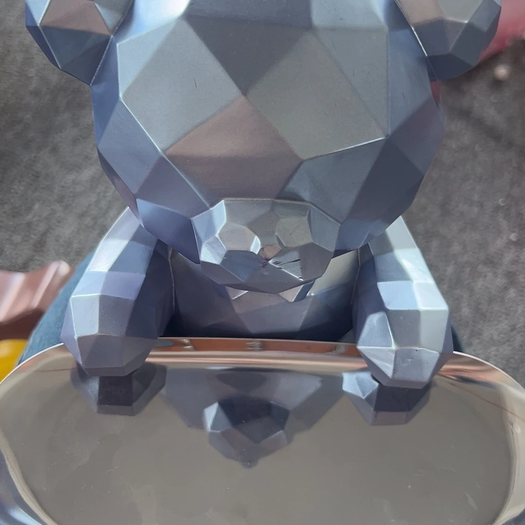 合成树脂紫色小熊托盘一件包邮