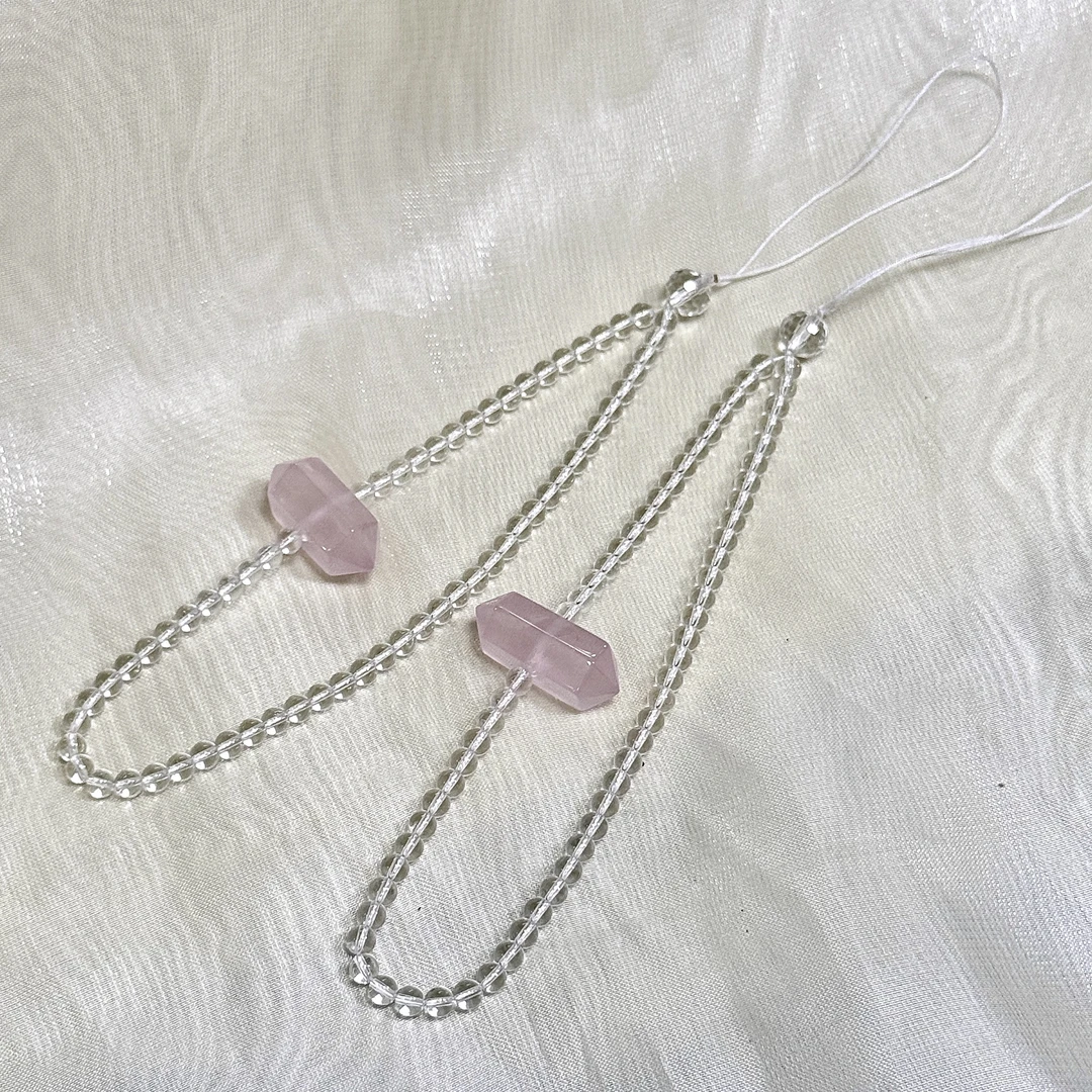 【DL】水晶DIY手机挂-约4mm（多样性发其一）