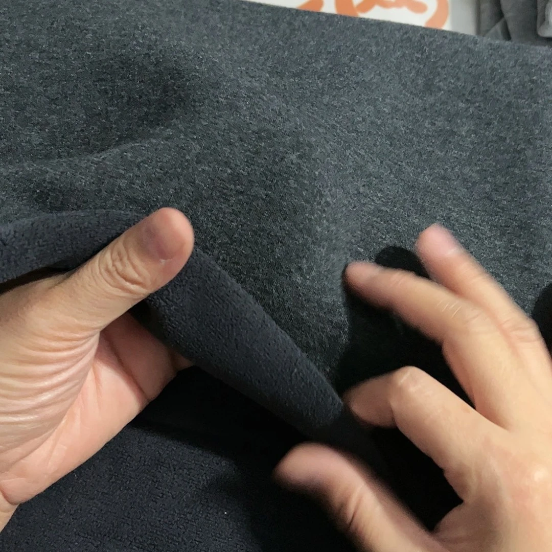 深花灰色奥利绒加厚1.8×2米长带螺纹