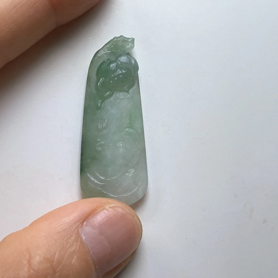 未镶嵌定制翡翠缅甸翡翠A货一品青莲