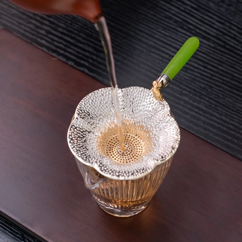 花瓣茶漏茶滤茶叶过滤器茶水分离器高档滤茶器家用茶具配件E074