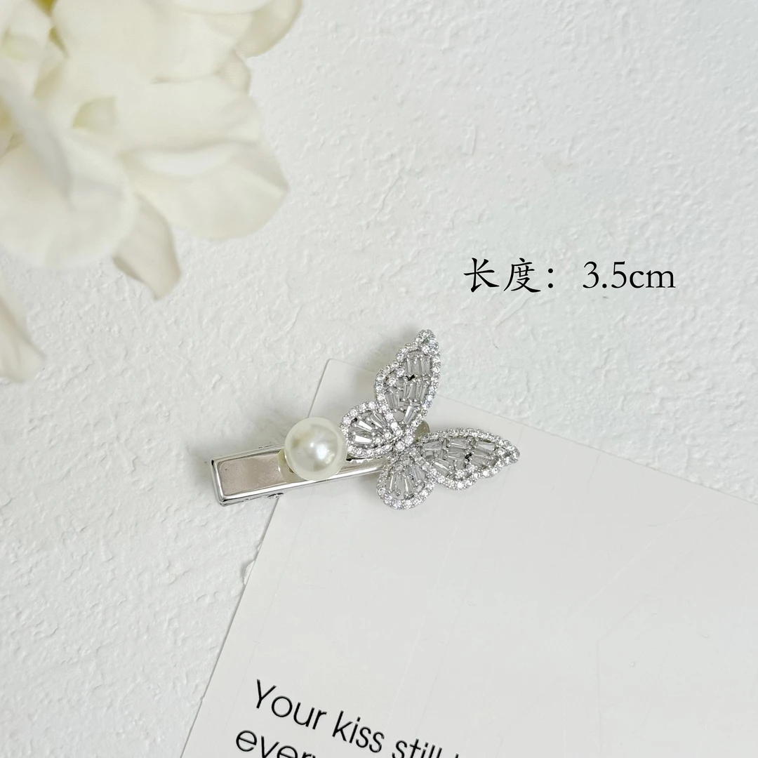 BAOSHATI/宝莎缇F-1144满钻蝴蝶超仙鸭嘴夹