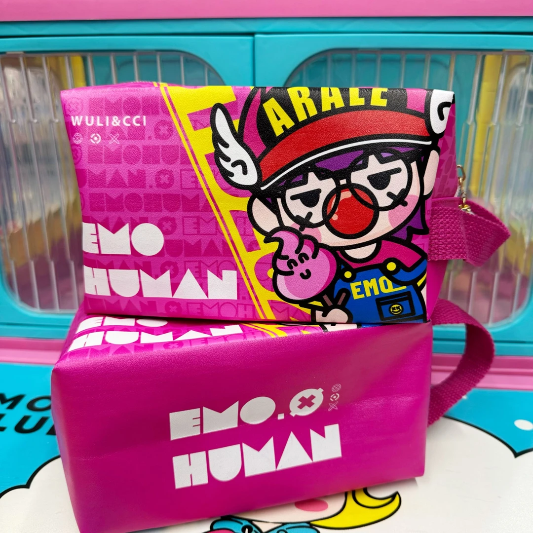 阿拉蕾手提包大容量文具收纳袋可爱长方形化妆包铅笔袋ins