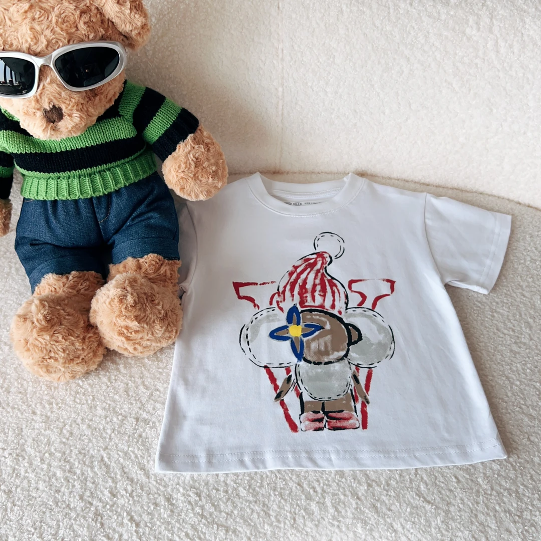 亿洋潮牌童装“涂画手绘”儿童限量款短袖C0143