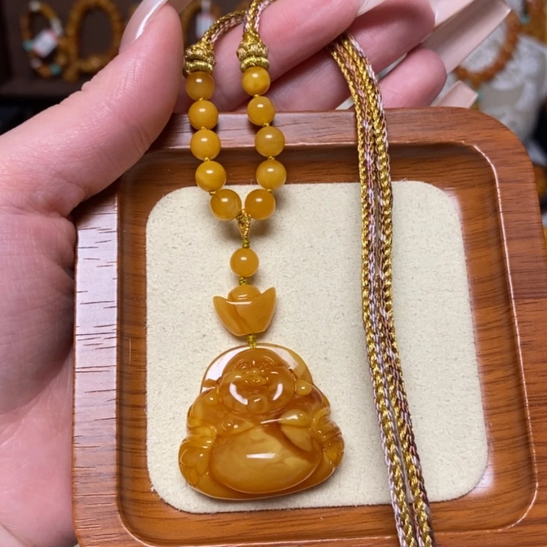 【闪购商品】蜜蜡颈饰未镶嵌项链