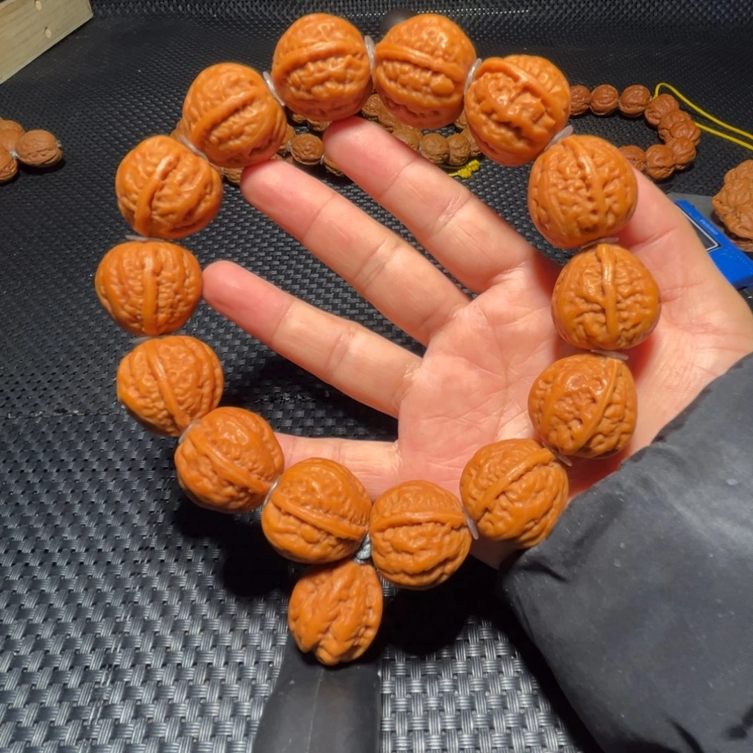 文玩核桃手串元宝一道筋23➕