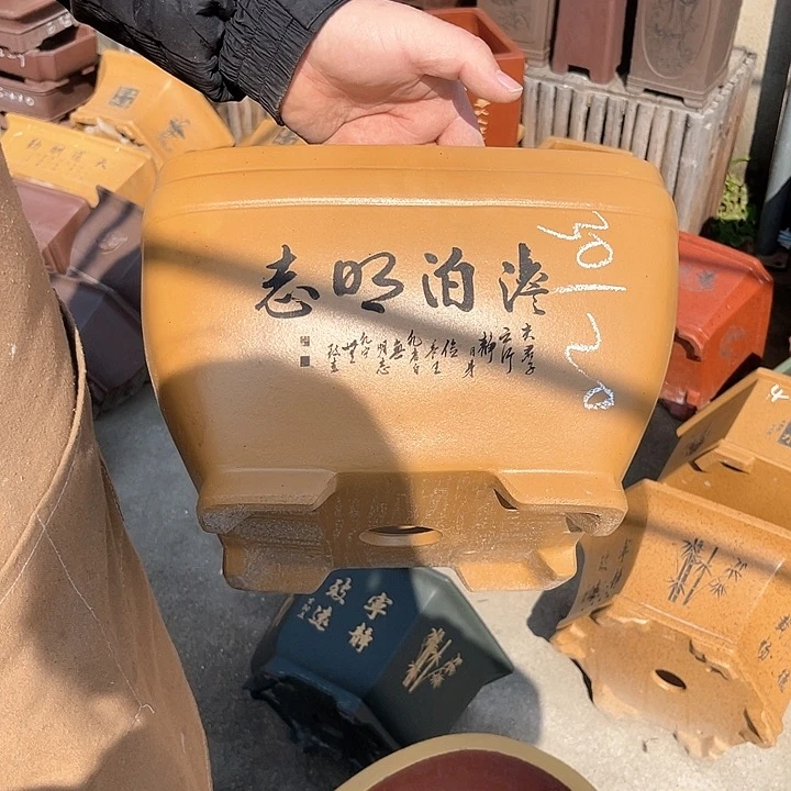 紫砂花盆紫砂等传统