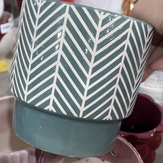 多肉绿植陶瓷花盆9.9包邮