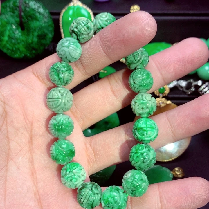 翡翠未镶嵌手串手串