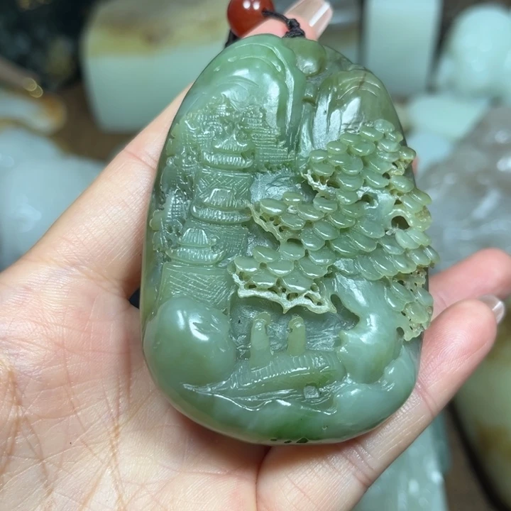 和田玉未镶嵌颈饰