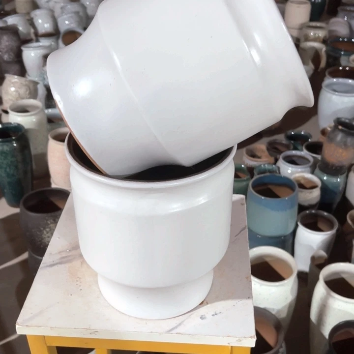 紫砂花盆口径20高度22两只正品