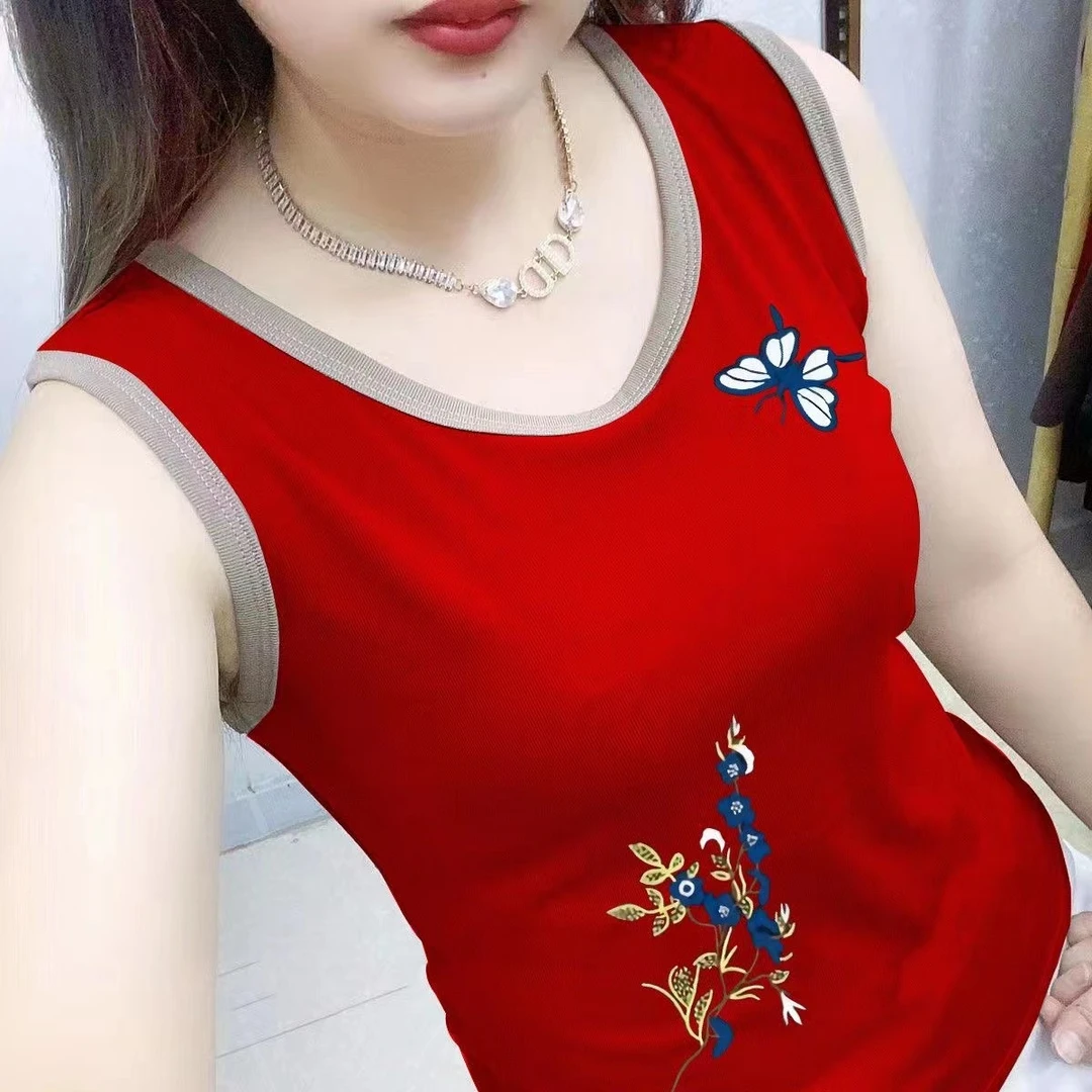 新款纯棉无袖T恤背心女韩版气质百搭修身打底休闲内搭外穿上衣