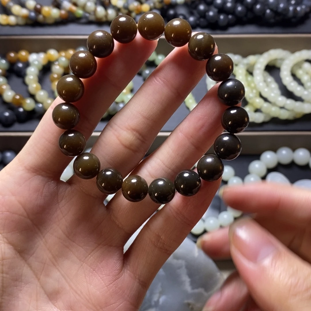 和田玉未镶嵌手链