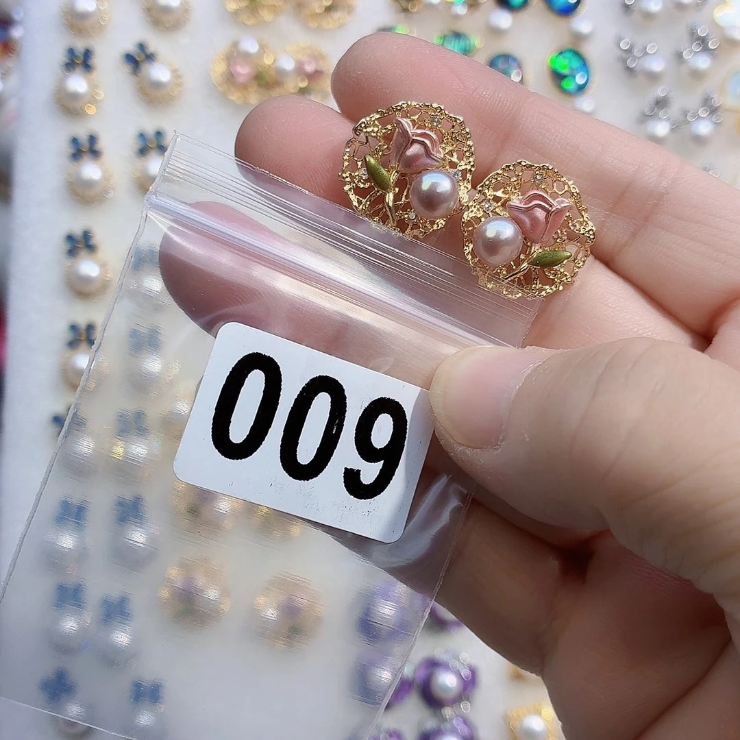 芋***圆合金耳饰淡水珍珠