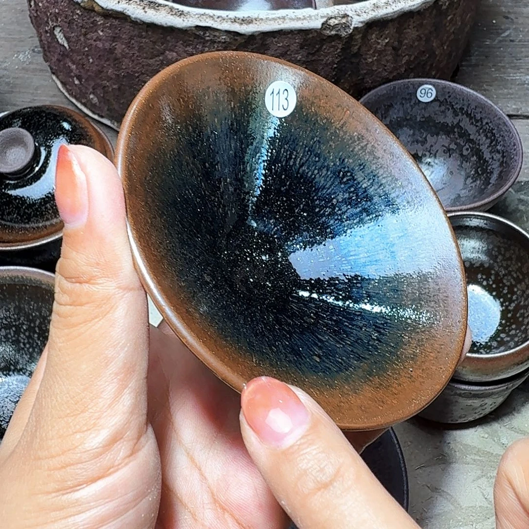 茶盏义兴龙窑建盏113微瑕