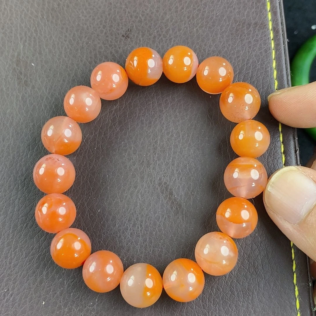 南红玛瑙未镶嵌手链
