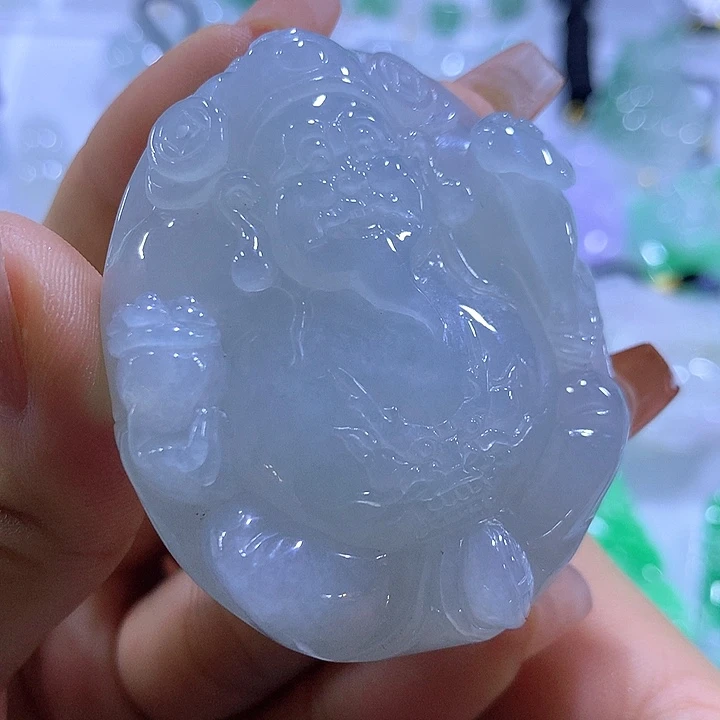 翡翠未镶嵌颈饰天然翡翠A货吊坠