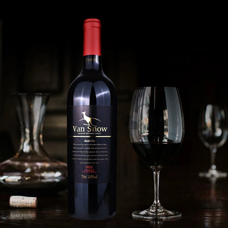 梵斯诺大袋鼠干红葡萄酒澳大利亚西拉干红葡萄酒