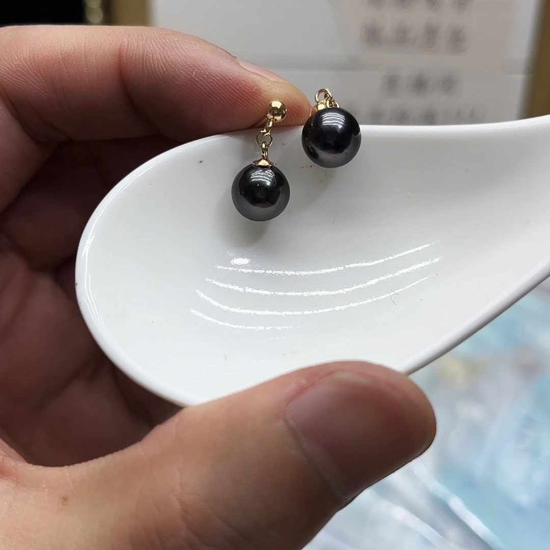 海水珍珠未镶嵌耳饰