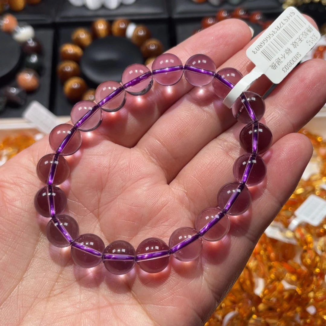 手链未镶嵌水晶紫水晶10mm左右
