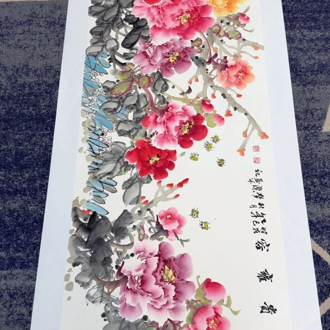 国画国画作品山水花鸟
