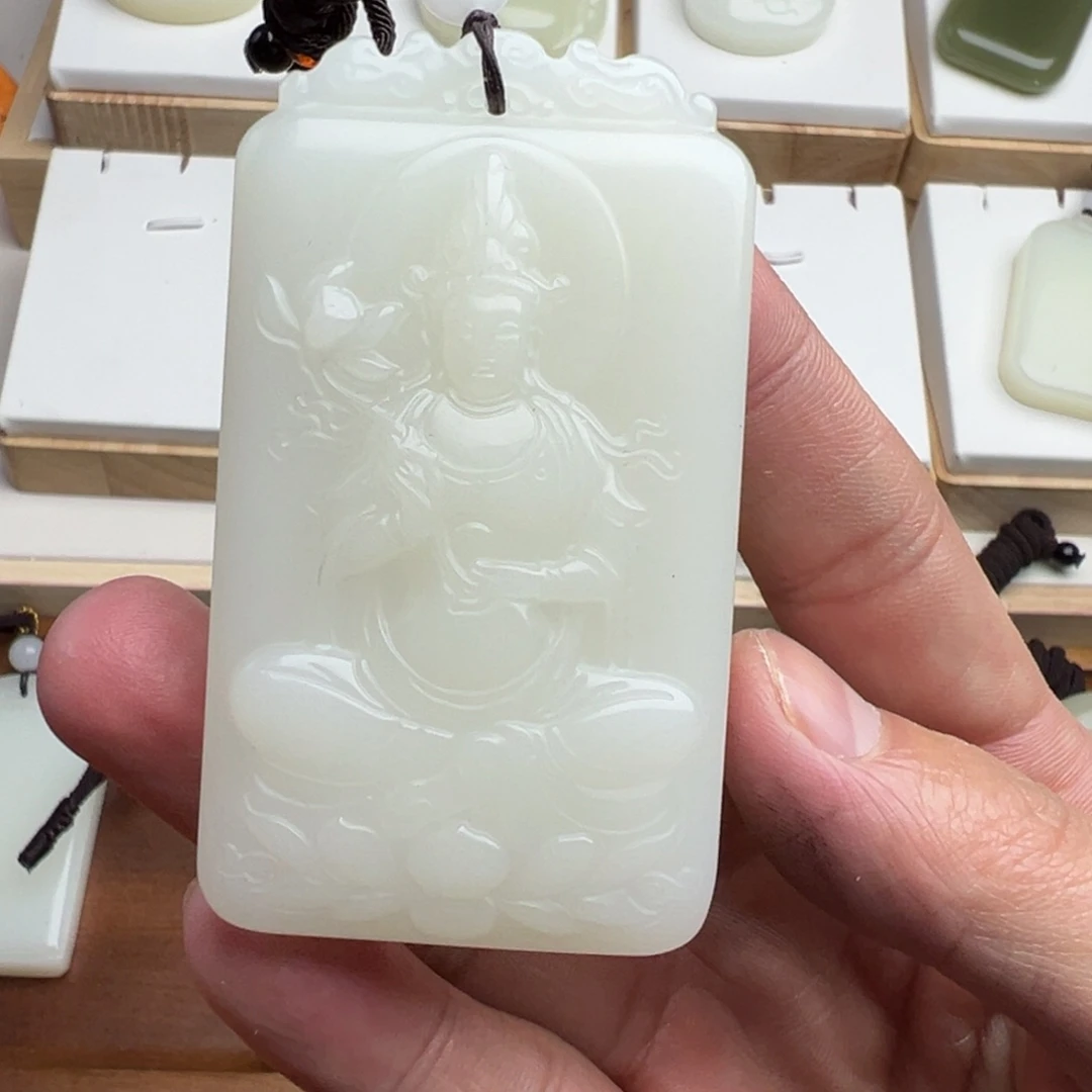 和田玉未镶嵌挂件