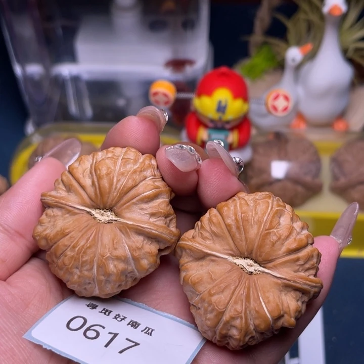 把件文玩核桃南瓜墩43-0617