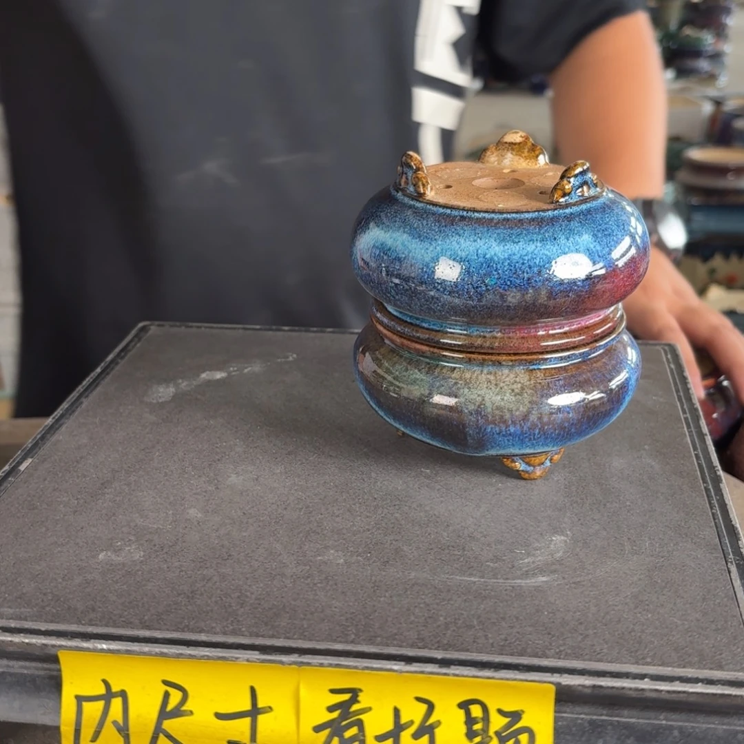 粤***奶。一风堂石湾花盆 内8*4 小针眼
