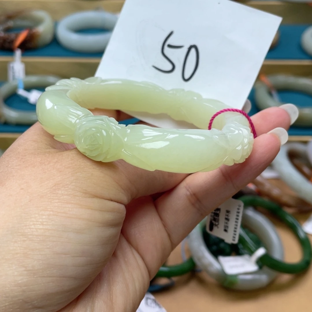 未镶嵌手镯和田玉圈口58