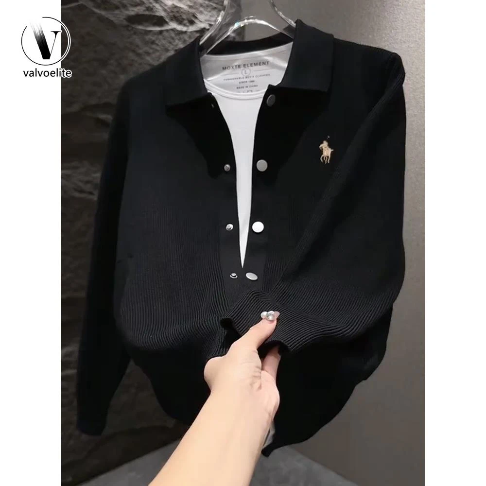 VALVOELITE开衫毛衣男2025秋季慵懒老钱风休闲针织外套新款帅外穿