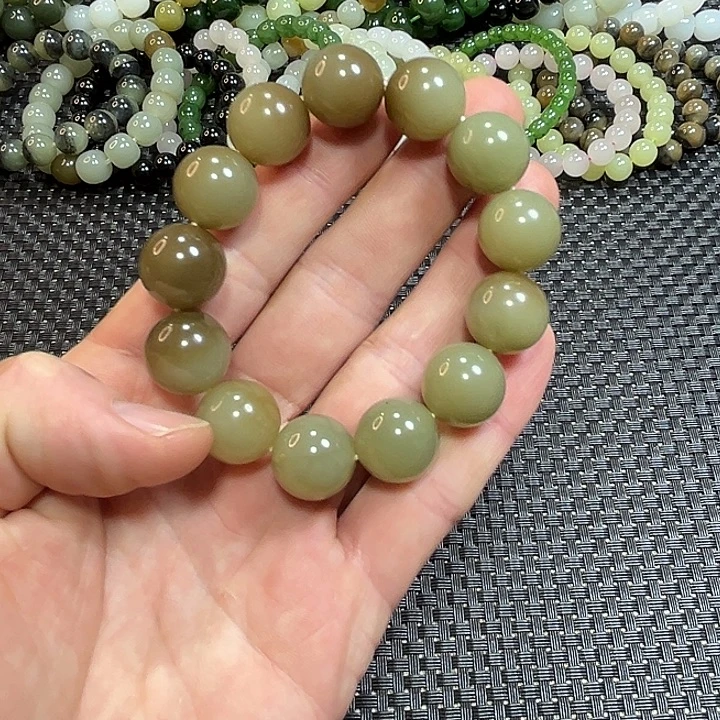 和田玉未镶嵌手链