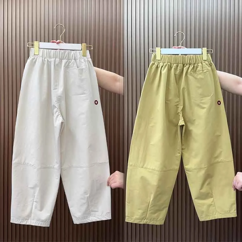 夏季薄款七分裤女宽松显瘦弯刀裤百搭休闲裤时尚小个子哈伦萝卜裤