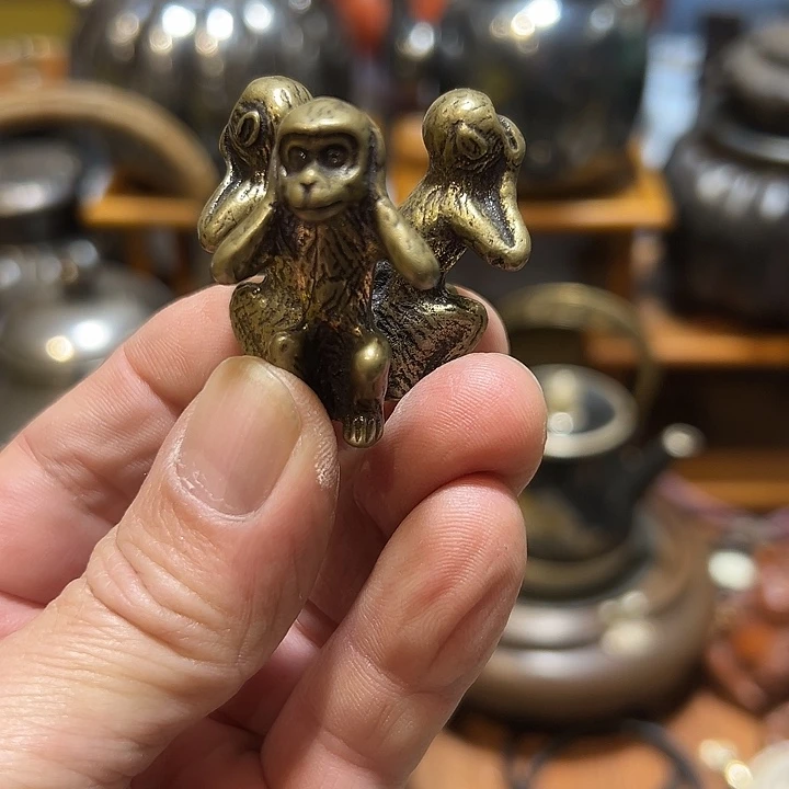 铜中古工艺品摆件