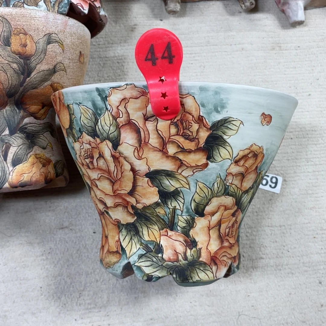 紫砂花盆丽***丽陶瓷多肉花盆精品