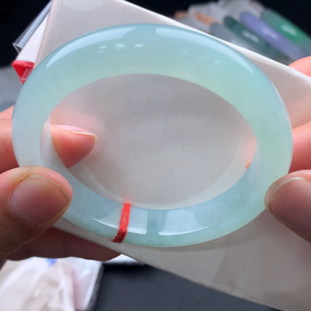 翡翠未镶嵌手镯8号