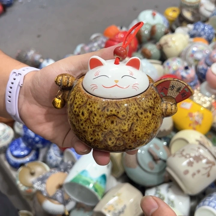 瑕疵福利品陶瓷茶叶罐介意勿拍