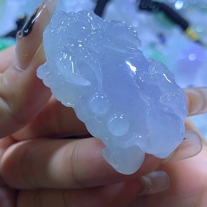 颈饰未镶嵌翡翠天然翡翠A货吊坠