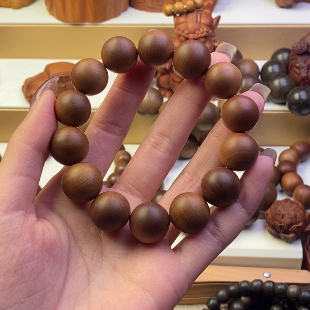@***W檀香木手串/手链老山檀香1.6横纹红肉奶香