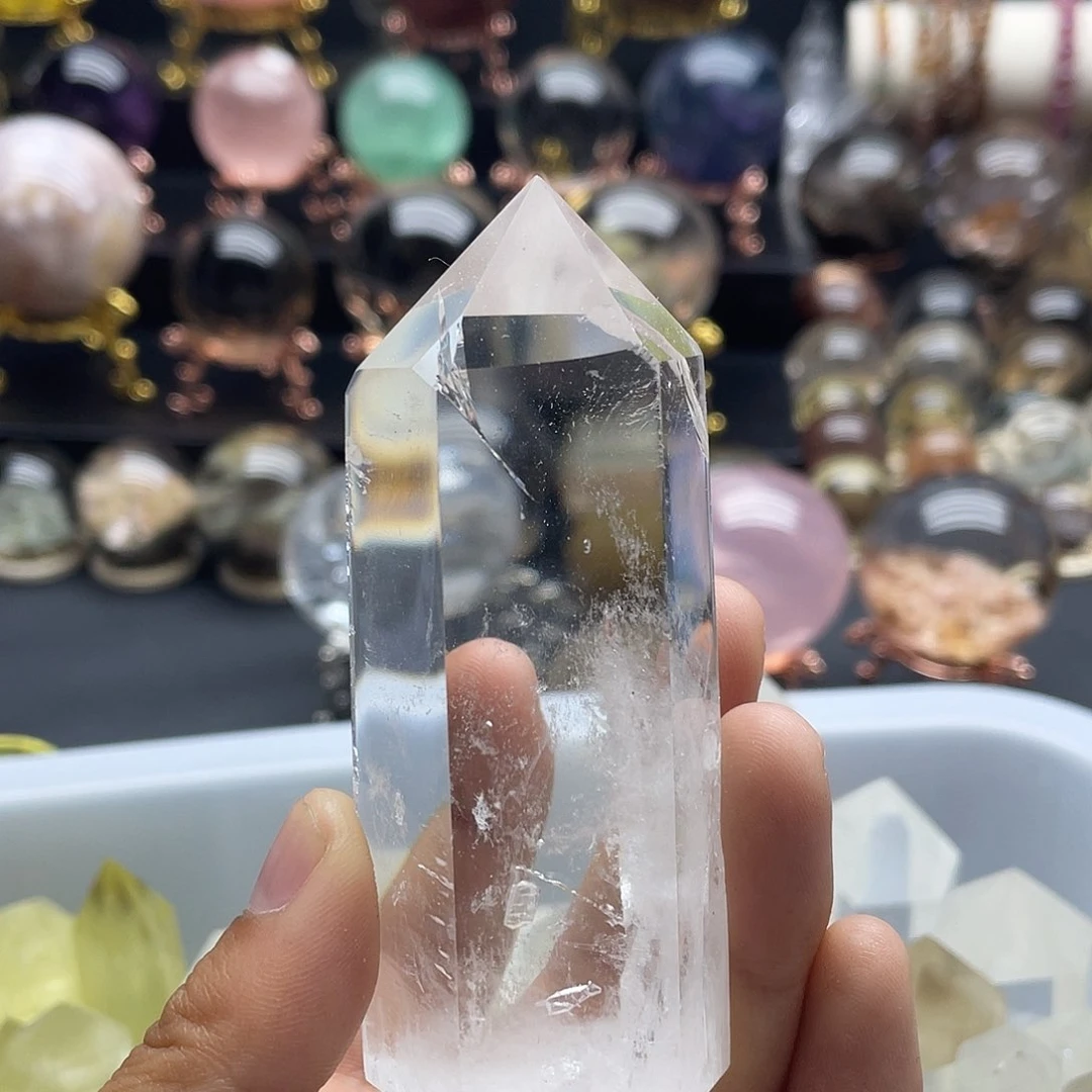 天然白水晶柱未镶嵌水晶