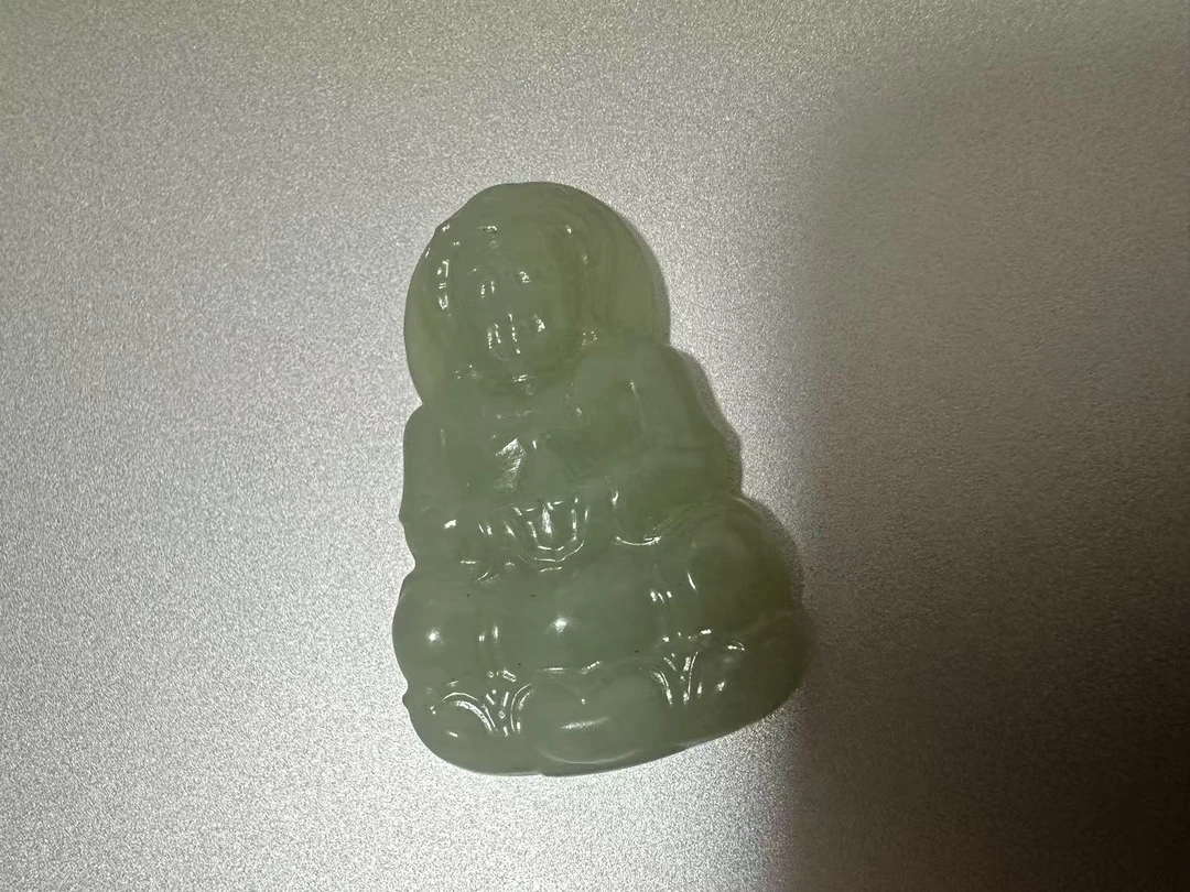 【大喜珠宝】天然和田玉-观音吊坠（颜色微区多样性发货拍一发一）