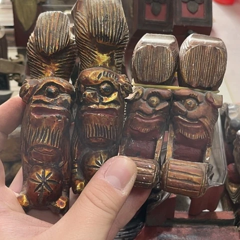 香榧木游**鱼4个孤品木雕150