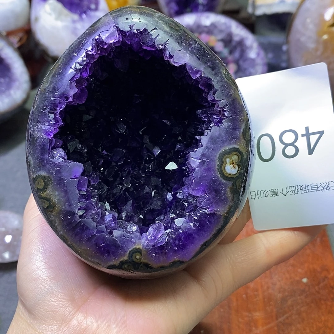 未镶嵌紫晶珠宝半成品